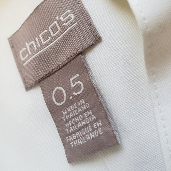 Chico's White Shirt Size 0.5 NWT - Picture 6 of 13
